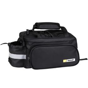 Bicycle Riding Backseat Bag (Option: Matte Black Pu Adhesive Sides-10L)