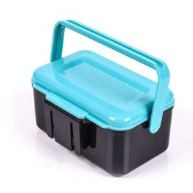 Dual-purpose bait box with handle (Option: Blue black)