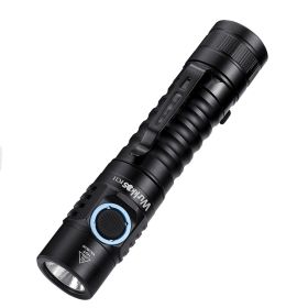 Portable Strong Light C-port Direct Charging Flashlight (Option: Black 5000K without battery)