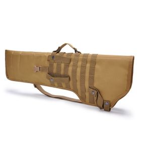 Tactical Single Shoulder Hunting Knife Bag Outdoor Multifunctional Portable Shotgun Bag (Color: Khaki)