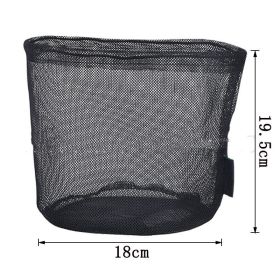 Golf Mesh Bag Nylon Large Capacity (Option: Black 18X19.5cm)