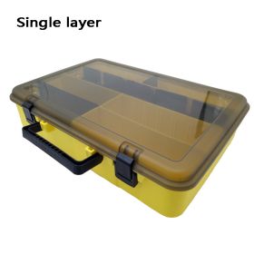 Sea fishing accessories storage box (Color: Yellow)