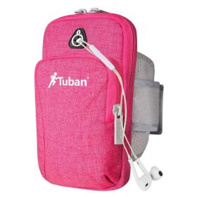 Running Phone Bag Arm Bag Sports Outdoor Equipment Wrist Bag Arm Bag Men And Women Bracelet (Option: Pink-Small Size)