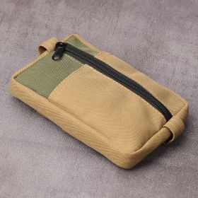 Storage Bag Multi-functional Military Fan Combat Bag Portable Men (Color: Khaki)